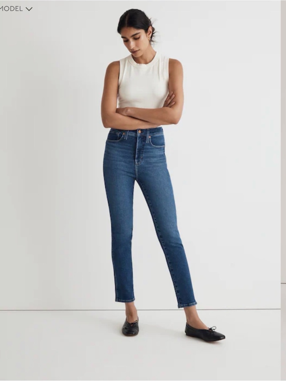 Madewell Stovepipe Jeans in Auraria Wash with Super Stretch Size 31